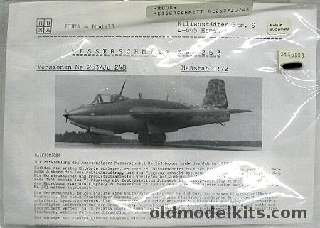 Huma Model 1/72 Messerschmitt Me-263 plastic model kit